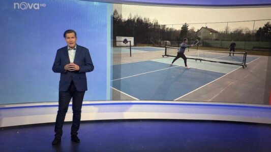 Pickleball zazářil na TV Nova. Velká reportáž o našem sportu se objevila v magazínu Víkend.